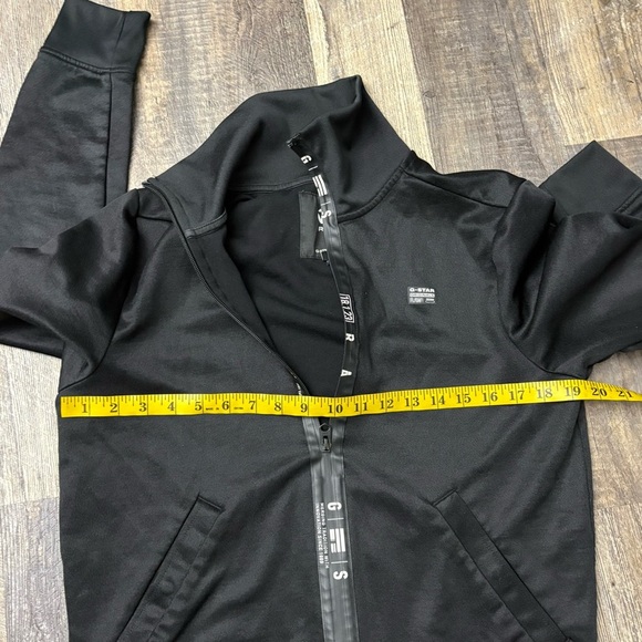 G-Star Aichesal Or Slim Tracktop Sweat zip up size Small black and white - Picture 12 of 15